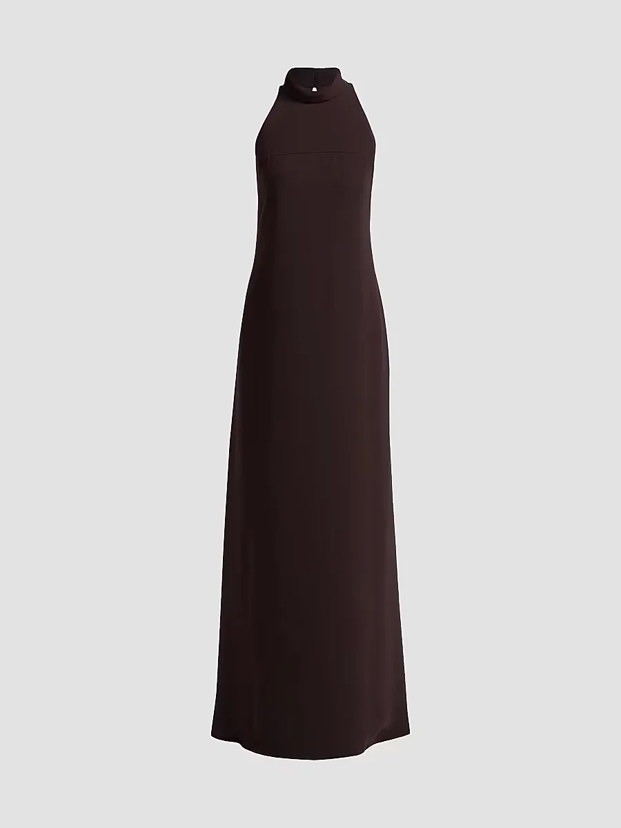 Sleeveless Turtleneck Gown by Amsale