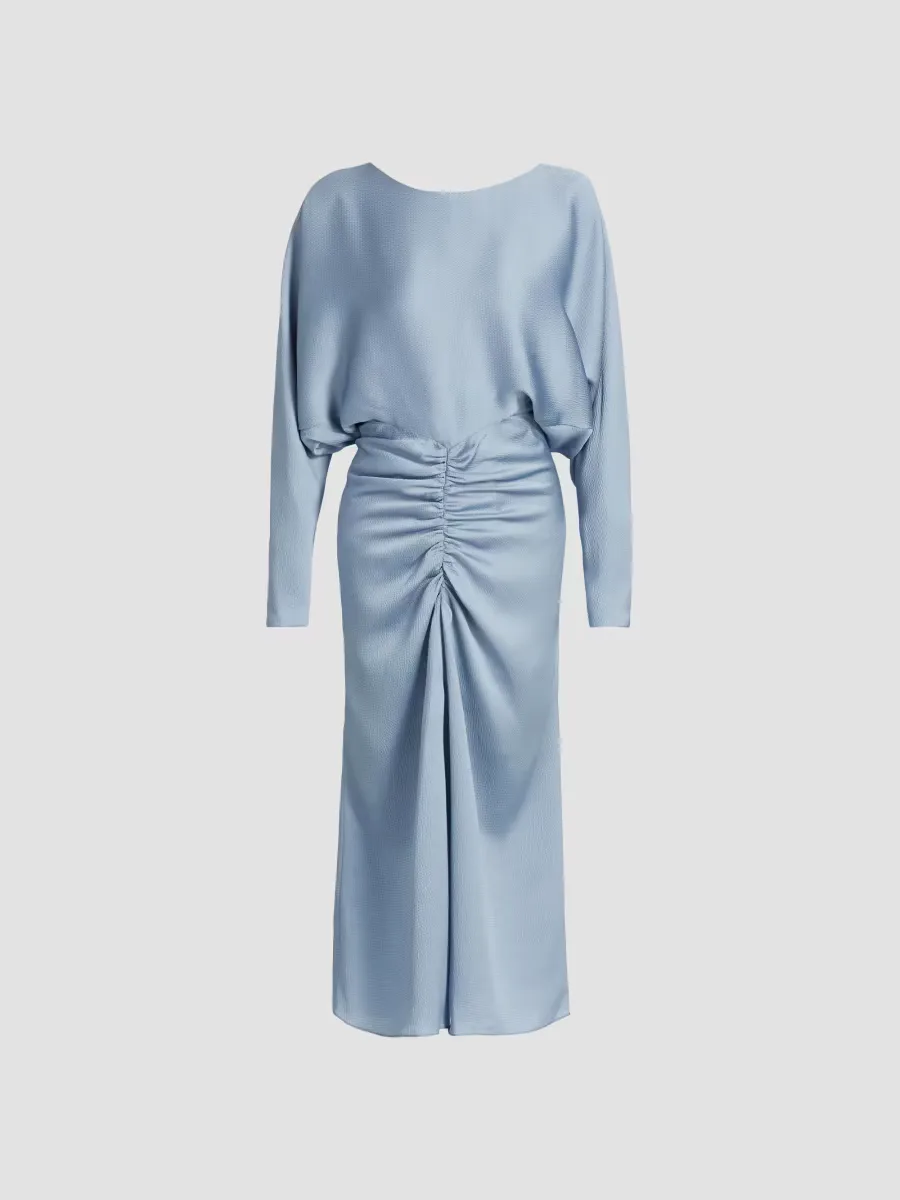 Draped Ruched Midi-Dress by Amsale