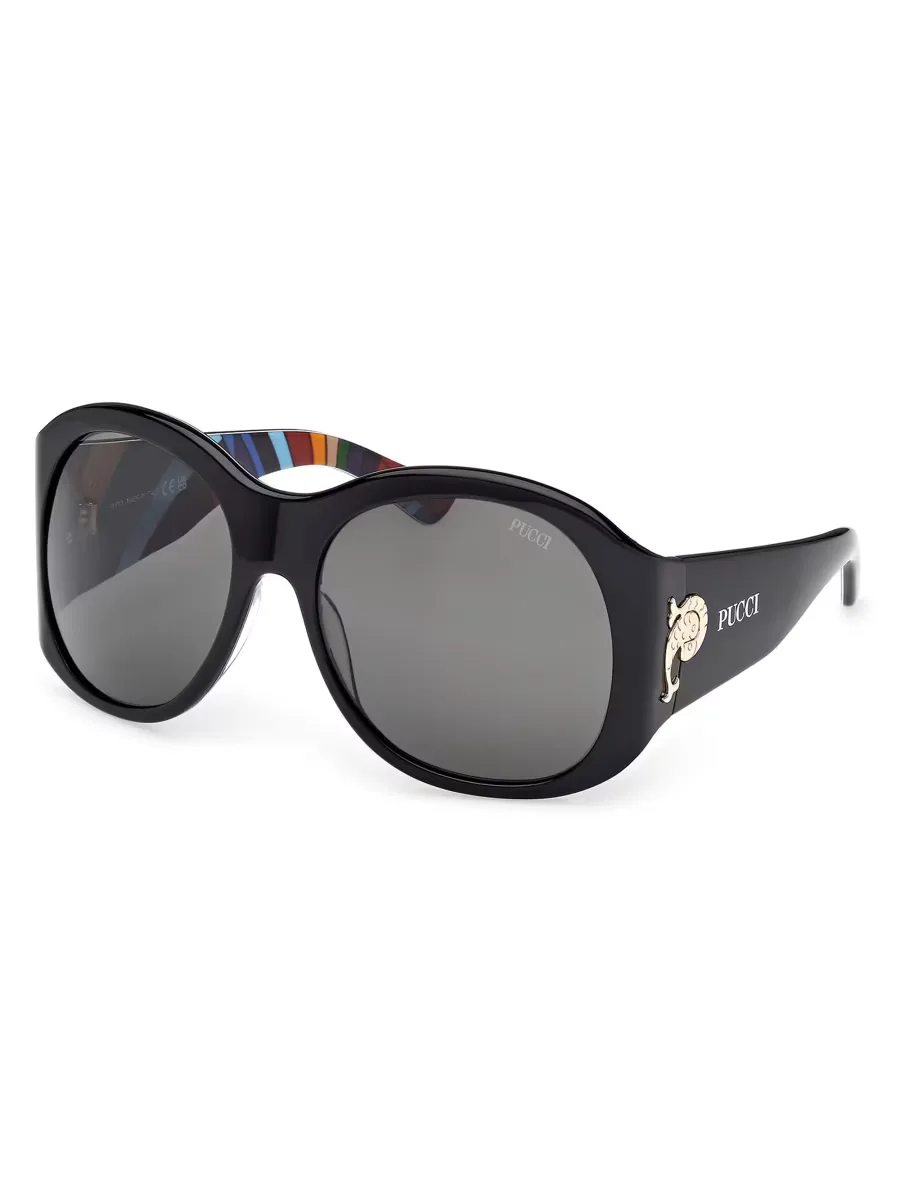 59MM Oval Sunglasses by Pucci