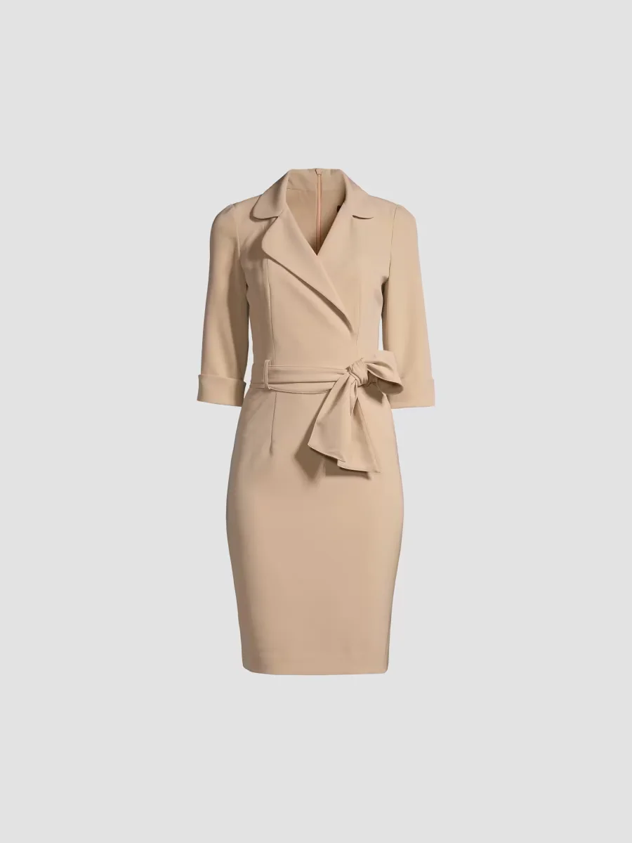 Lucinda Belted Sheath Dress by Black Halo