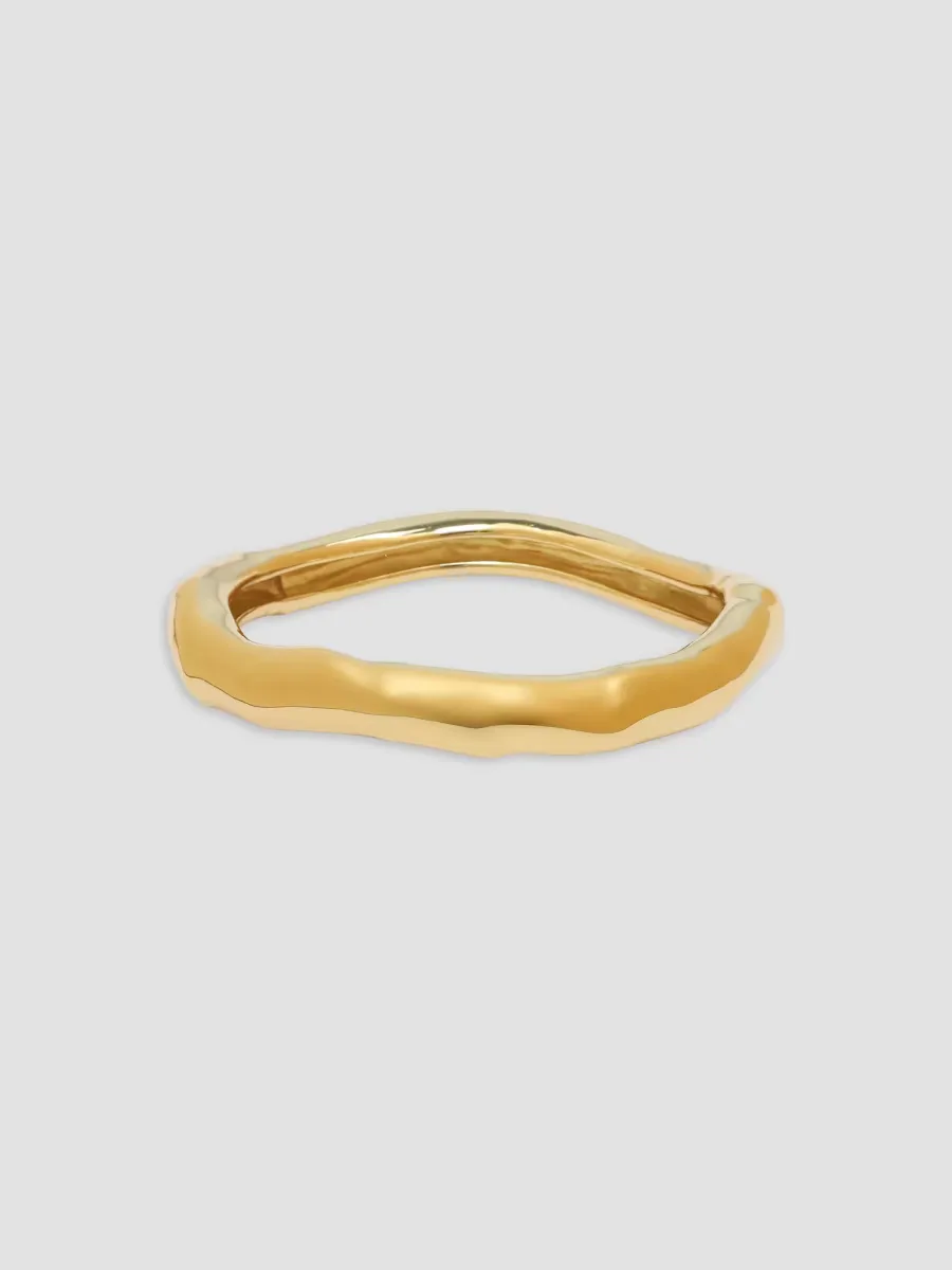Essentials Molten 14K-Gold-Plated Small Bangle