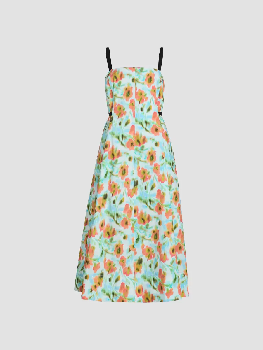 Tavia Floral Cotton Poplin Midi-Dress by Tanya Taylor