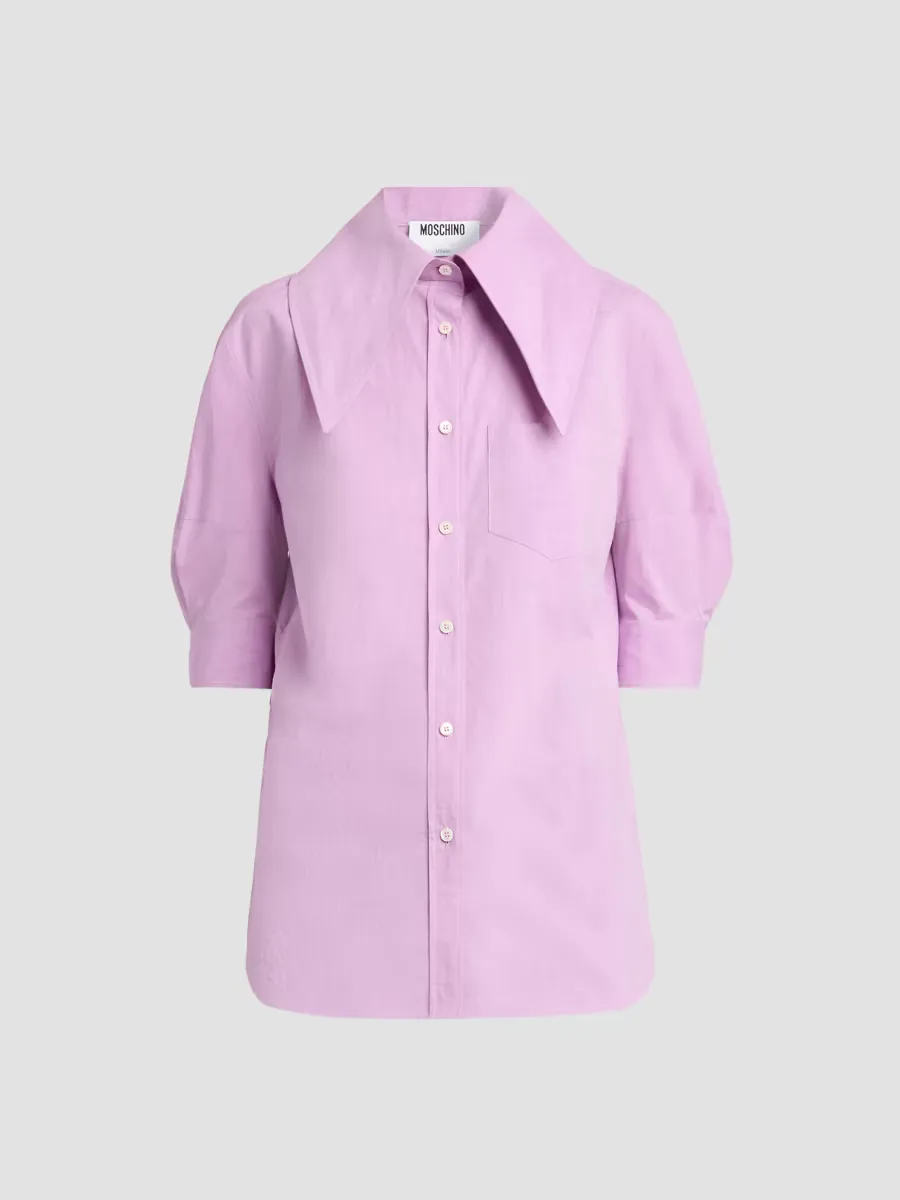 Cotton Poplin Blouse by Moschino