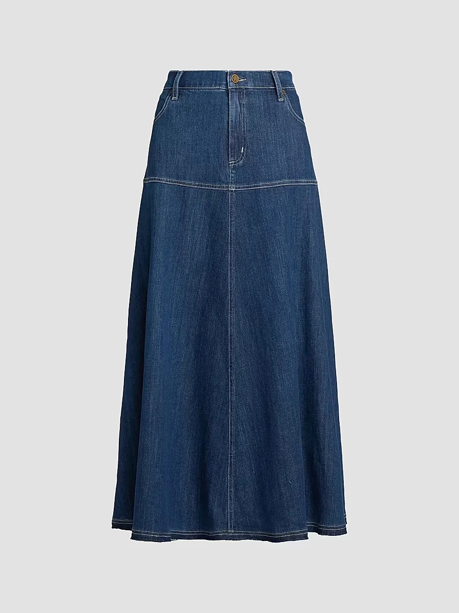 Ysabelle Denim Maxi Skirt by Kobi Halperin