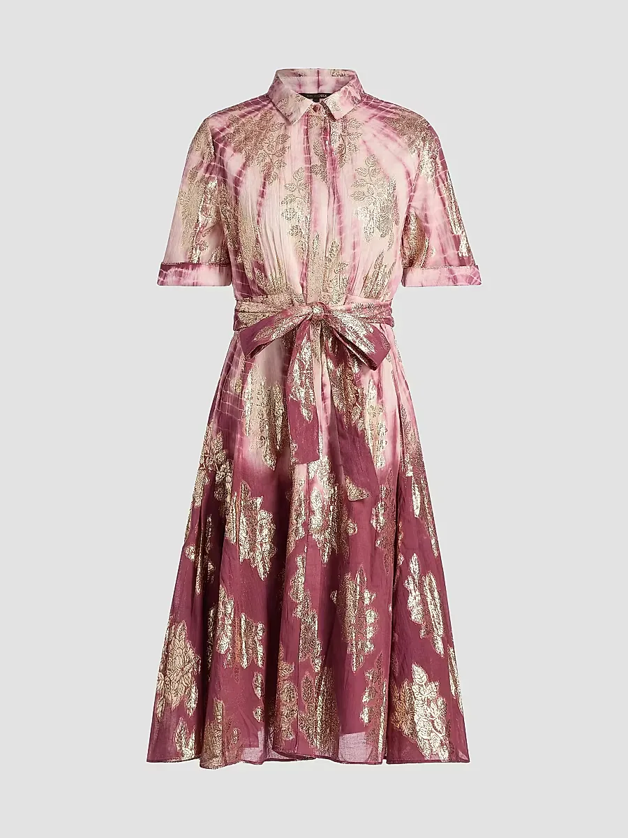 Tara Metallic Cotton Shirtdress by Kobi Halperin