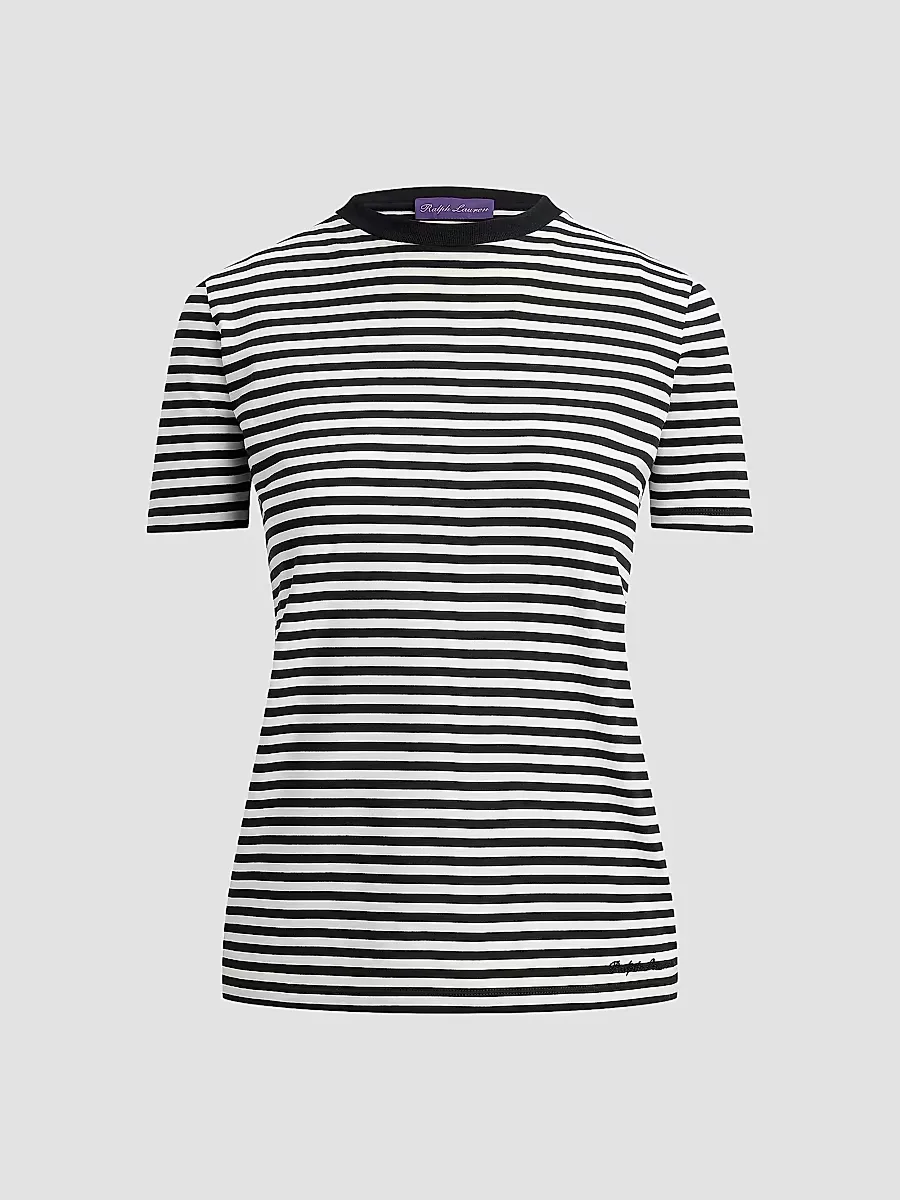 Hallie Striped Cotton Jersey T-Shirt by Ralph Lauren