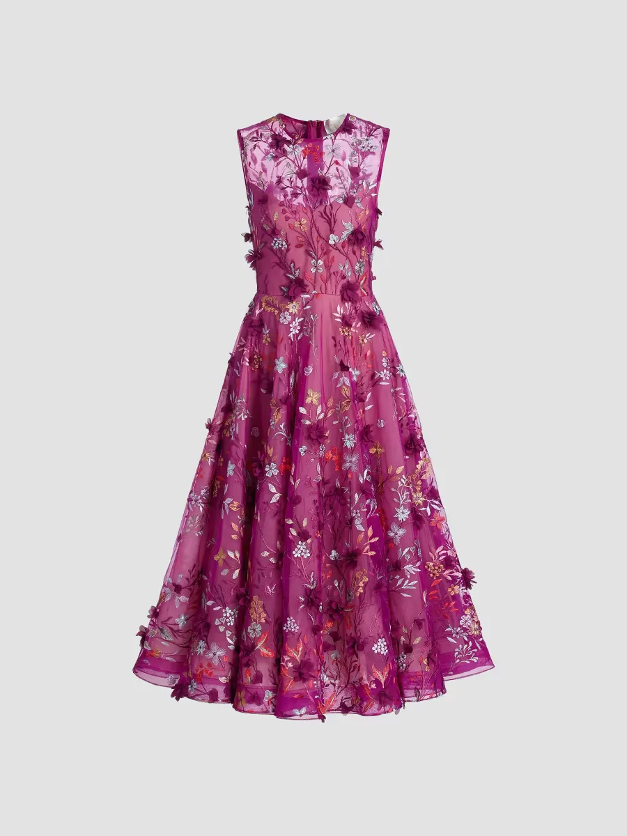 Saba Floral-Embroidered Maxi Dress by Bronx Banco
