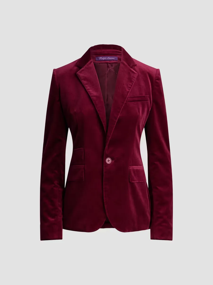 Parker Stretch-Velvet Blazer by Ralph Lauren