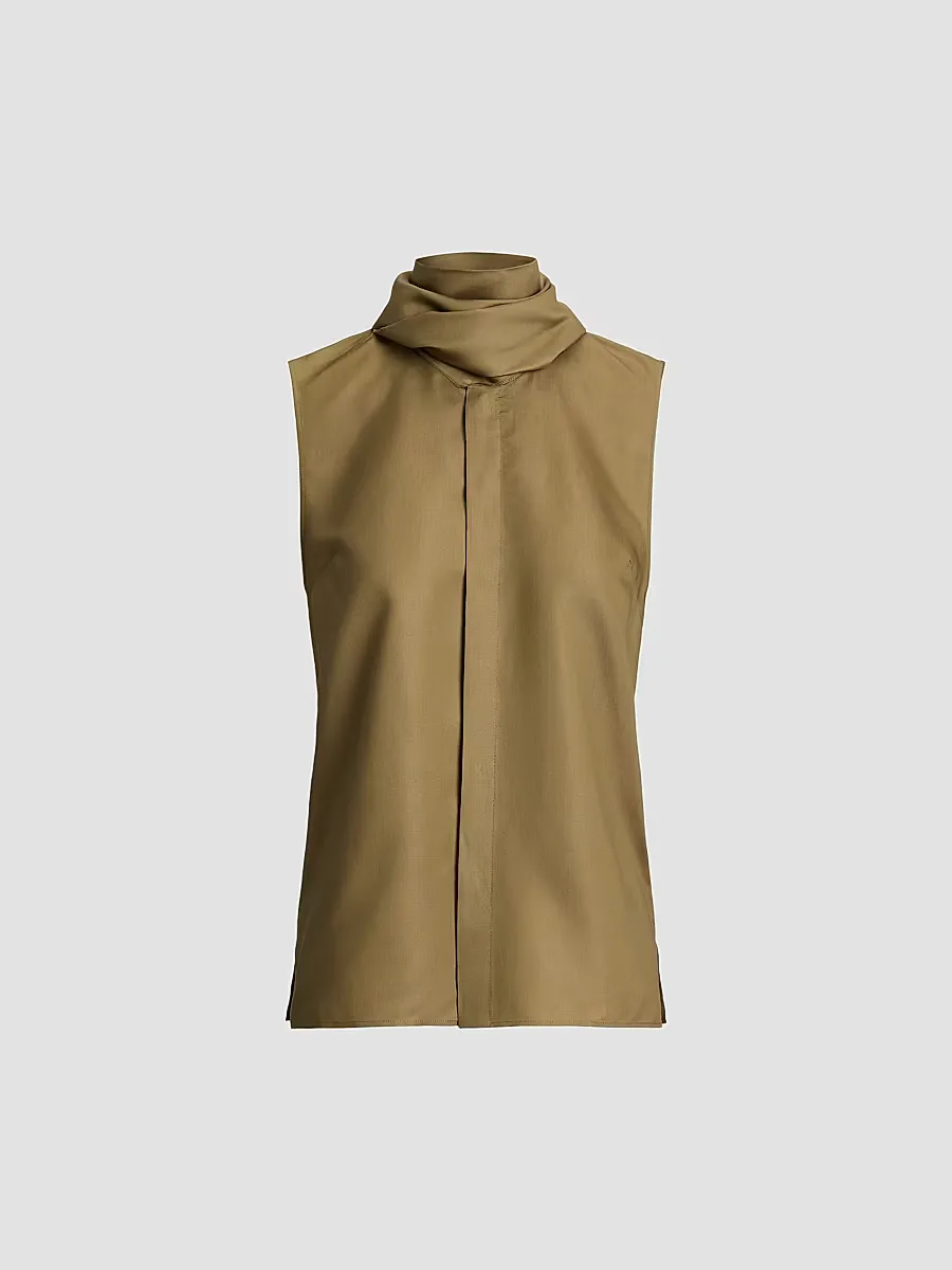 Gilmore Satin Taffeta Top by Ralph Lauren