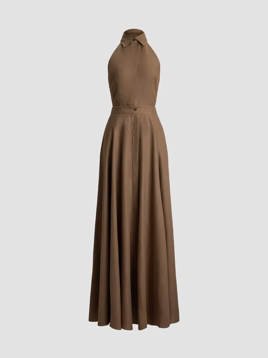 Eldred Linen Day Dress by Ralph Lauren