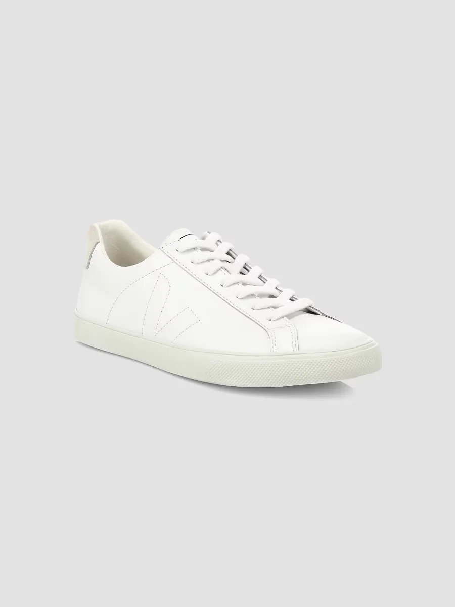 Esplar Stitched Logo Leather Low-Top Sneakers by VEJA