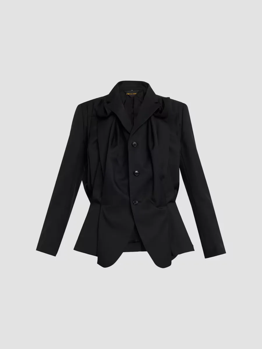 Satin Three-Button Jacket by Comme des Garçons