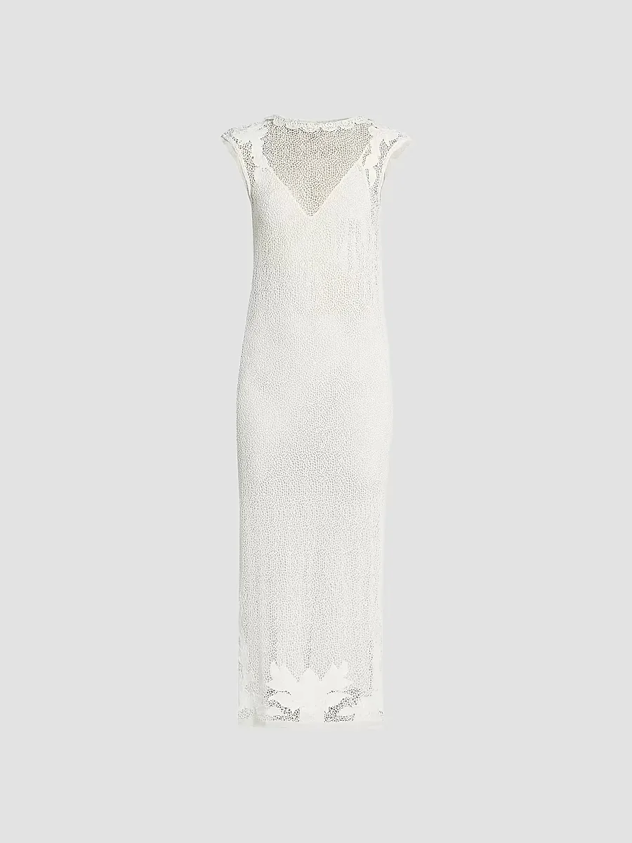 Delvine Cotton Lace Slipdress by Isabel Marant