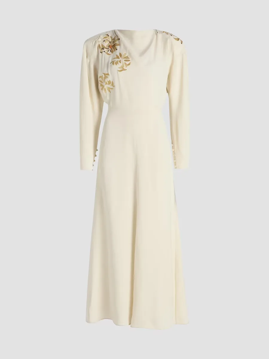 Samsha Floral-Embroidered Maxi Dress by Isabel Marant
