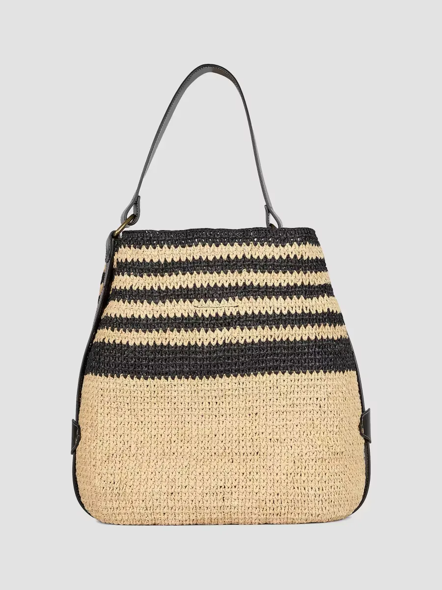 Bayia Striped Raffia Tote Bag by Isabel Marant