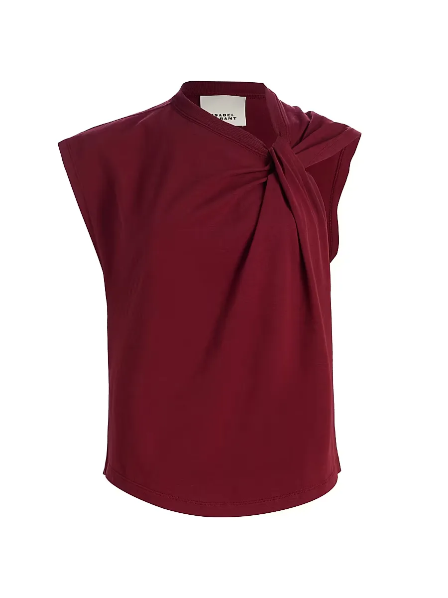 Nayda Draped Cotton Top by Isabel Marant