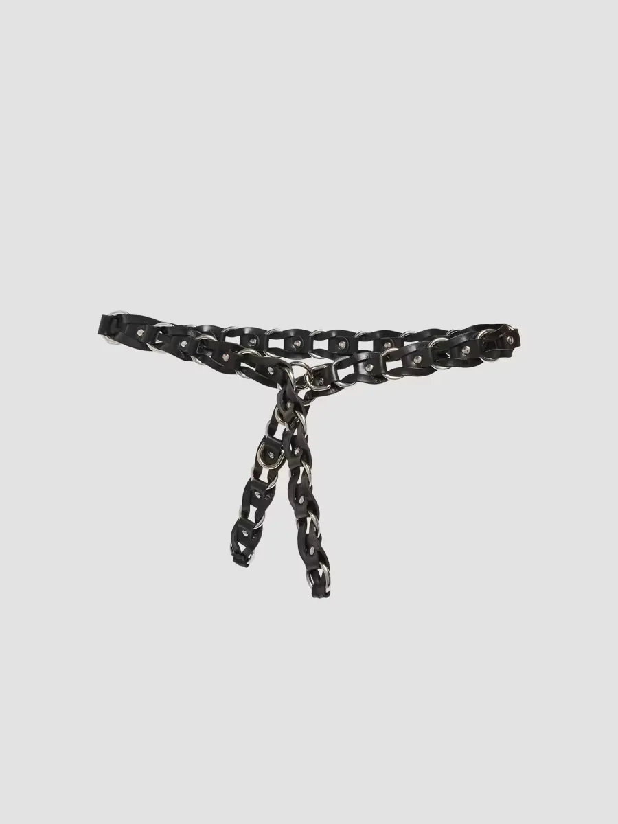 Leather & Chain-Link Belt by Isabel Marant