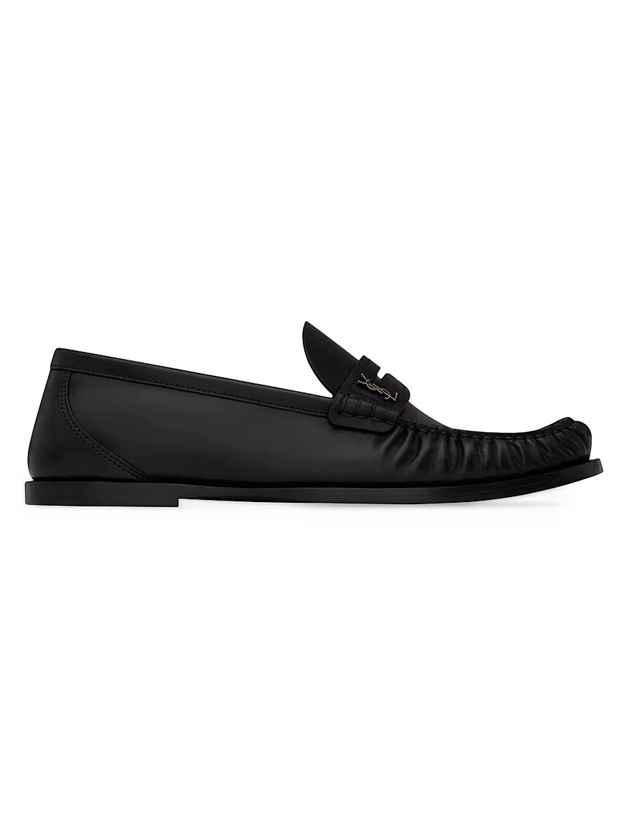Laurent Loafers in Smooth Leather by Saint Laurent