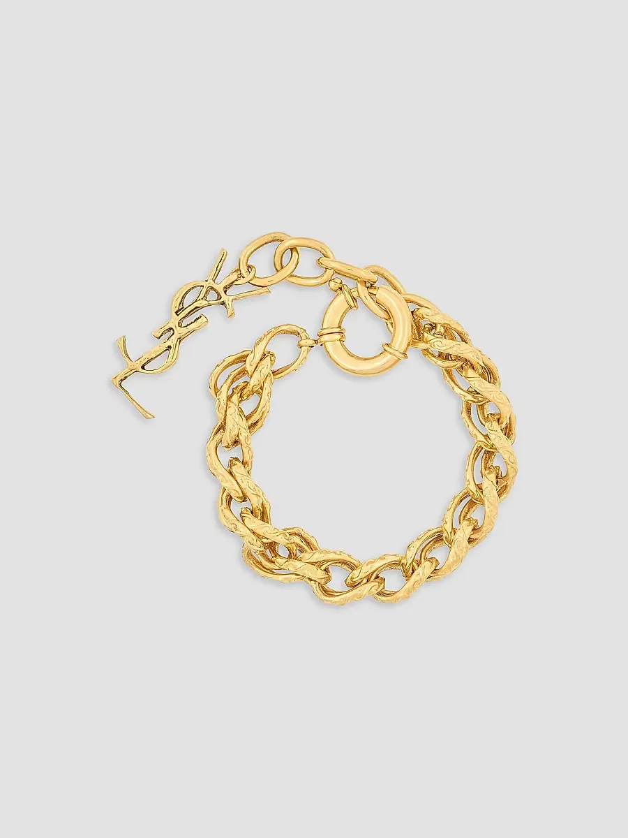Rope-Chain Bracelet in Metal by Saint Laurent
