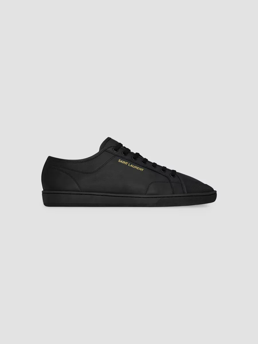 Gym Sneakers in Smooth Leather by Saint Laurent