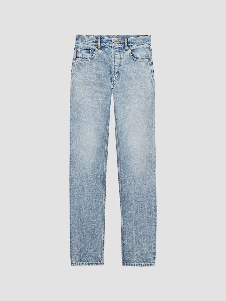 Straight Jeans in Denim by Saint Laurent