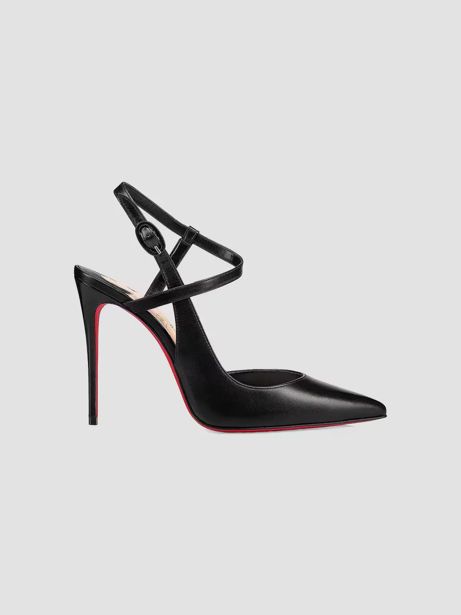Jenlove Leather 100MM Strappy Pumps by Christian Louboutin
