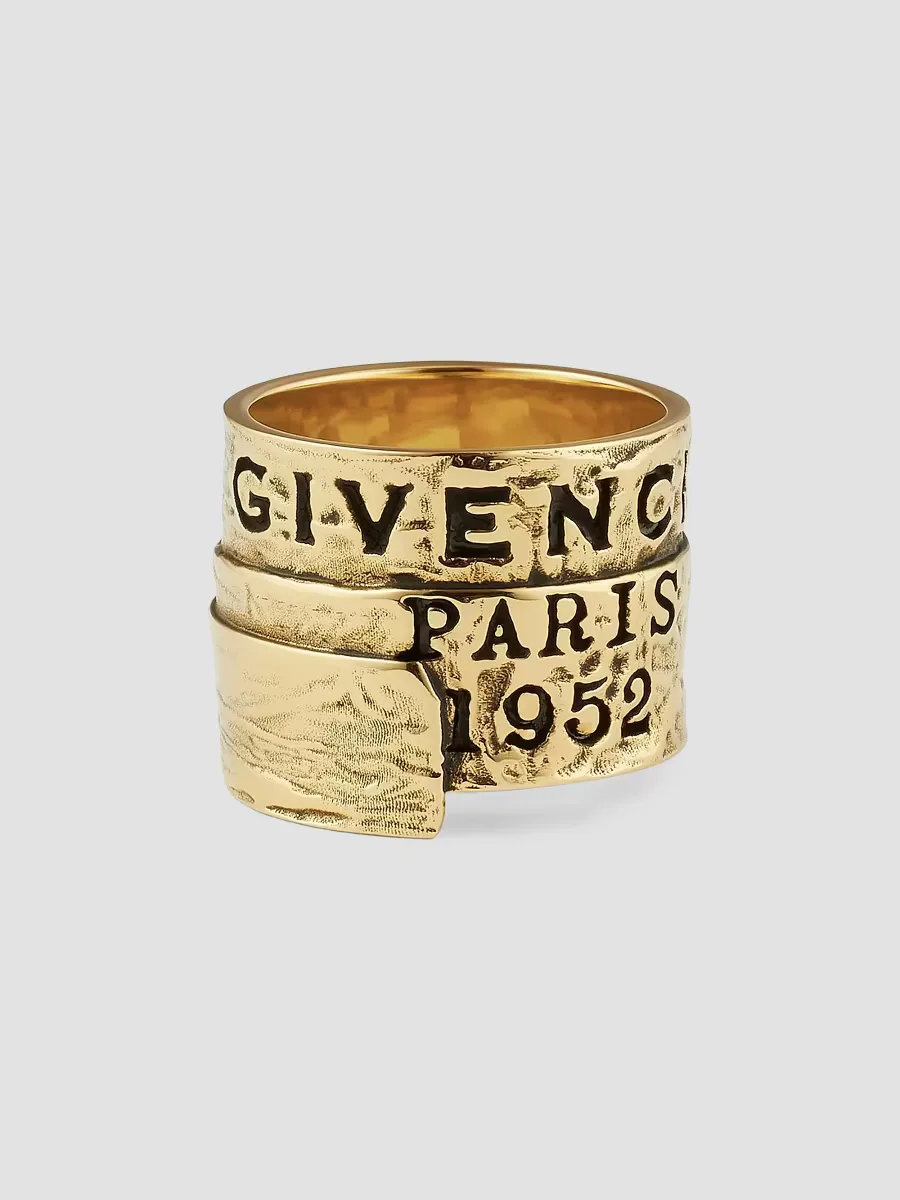 Tape Ring in Metal and Enamel by GIVENCHY