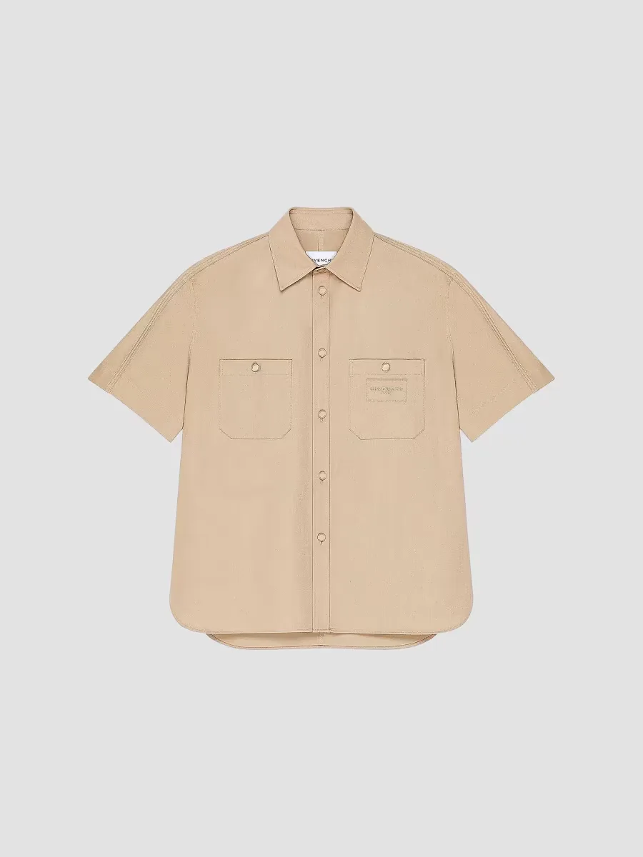 Couture Seam Shirt in Cotton with Patch by GIVENCHY
