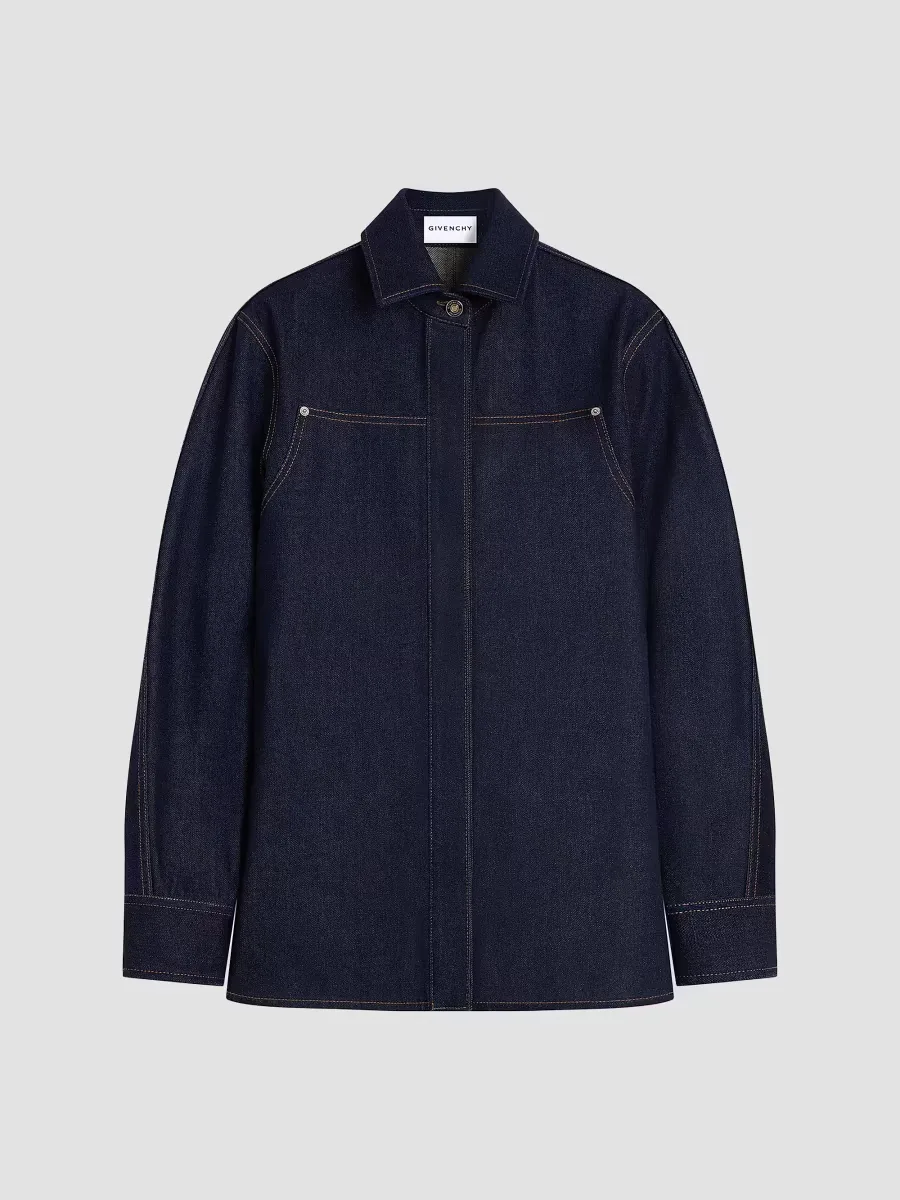 Shirt in Raw Denim by GIVENCHY