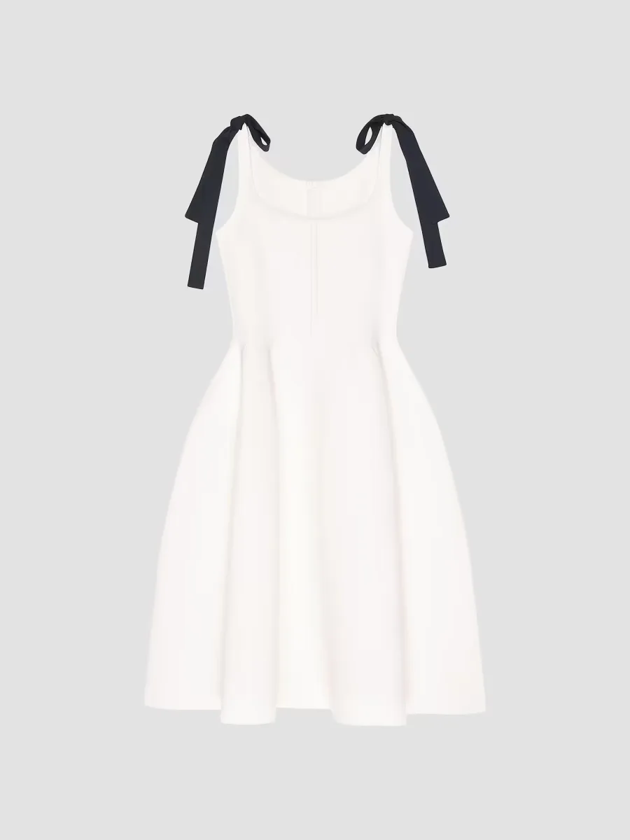 Dress in Compact Knit with Bows by GIVENCHY