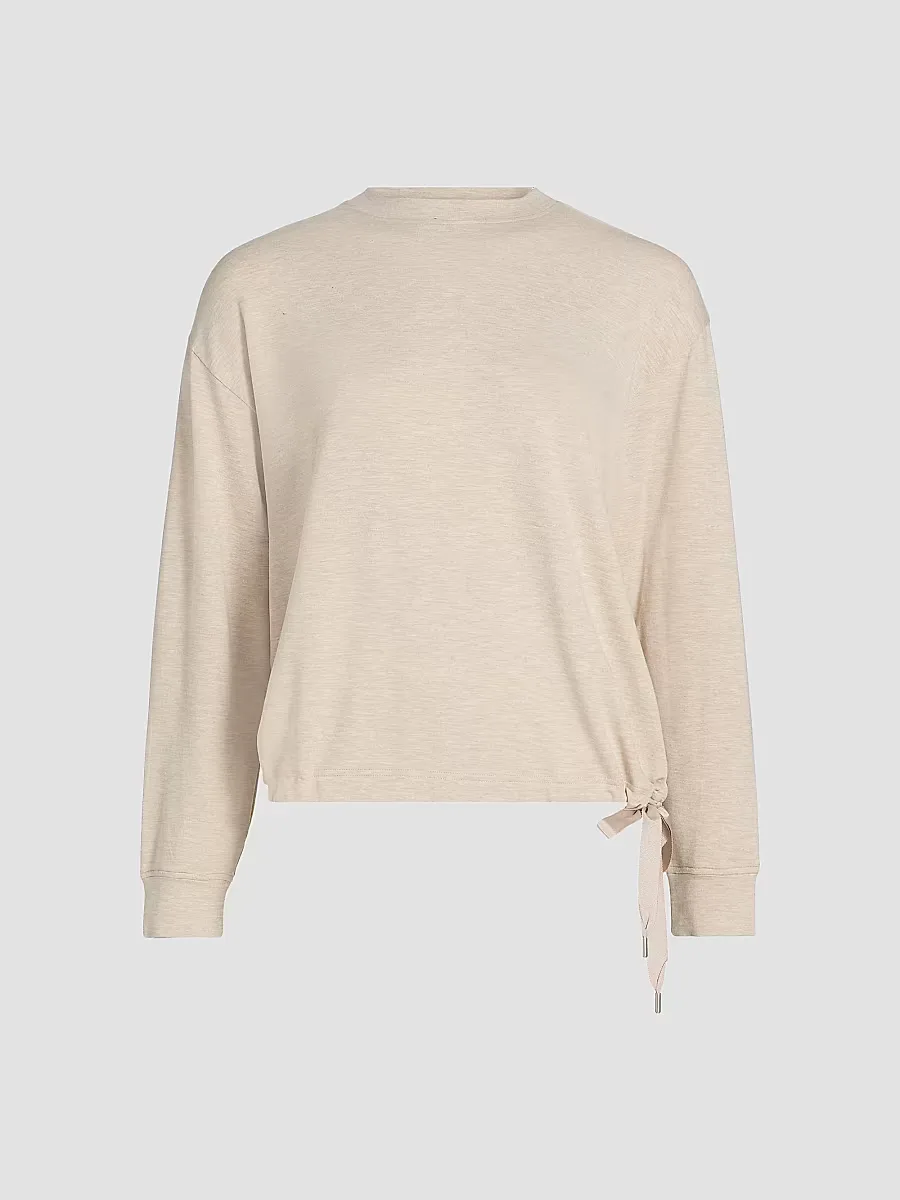 French Terry Tie Sweater by Majestic