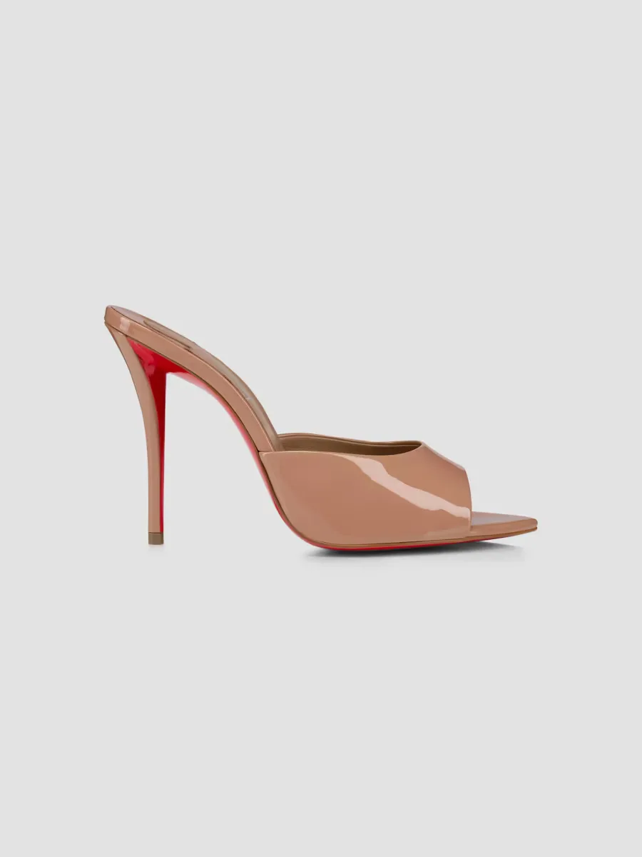 Miss Z 100MM Patent Leather Mule Sandals