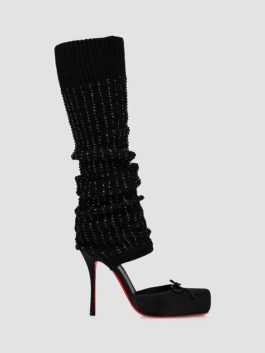 Cassia Annmac 100MM Satin Pumps by Christian Louboutin