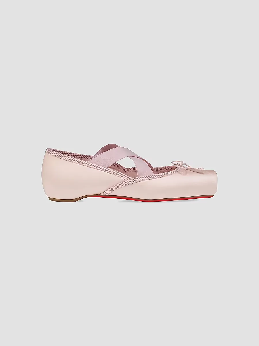 Cassiasticina Satin Ballerinas by Christian Louboutin