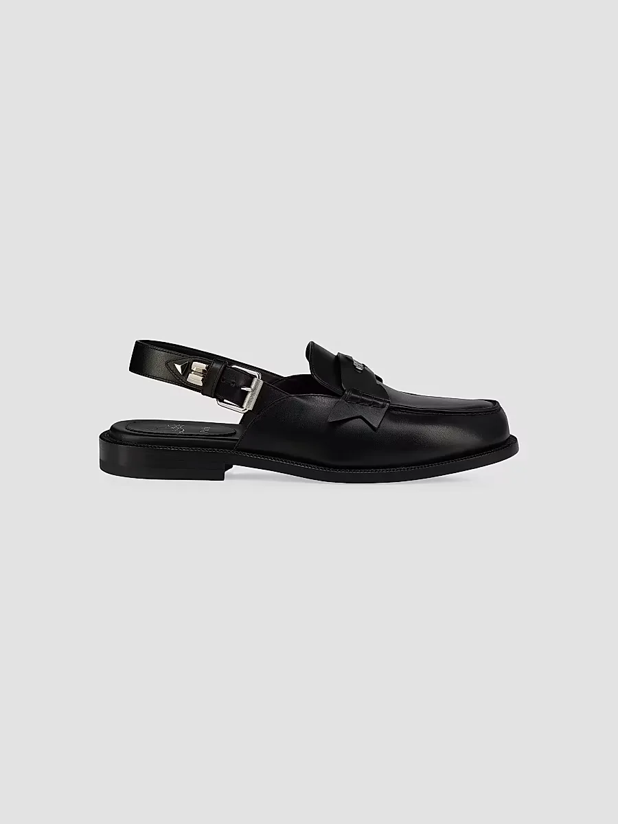 Asclepius Sling Leather Mules by Christian Louboutin