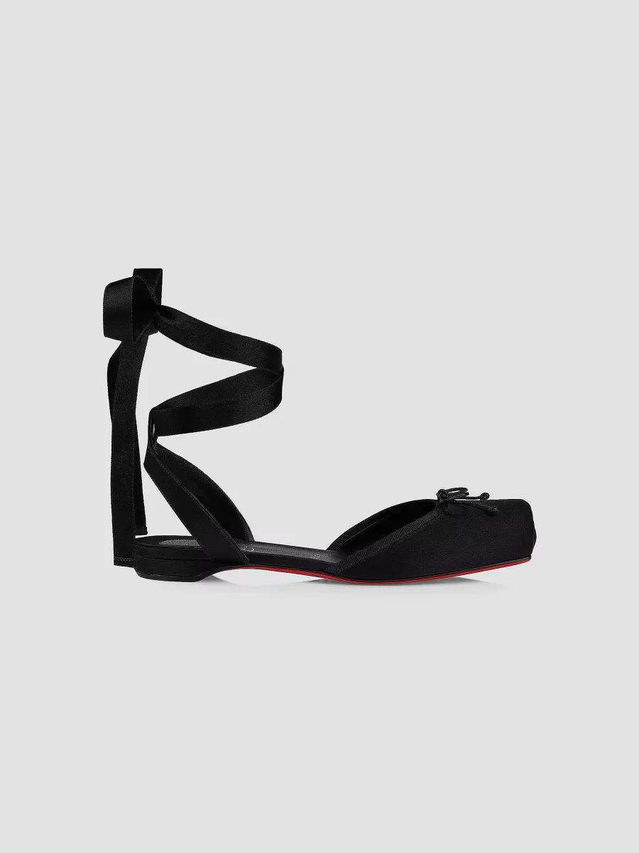 Cassia Lace Up Flats by Christian Louboutin