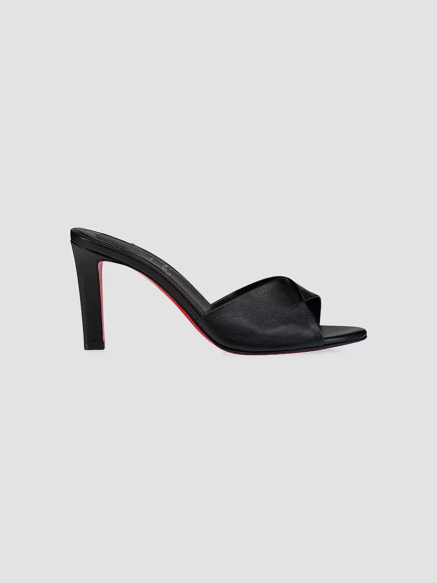 Fanny Slide 85MM Leather Mules by Christian Louboutin