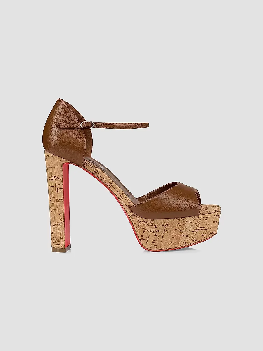Sandaloo 130MM Leather Heels by Christian Louboutin