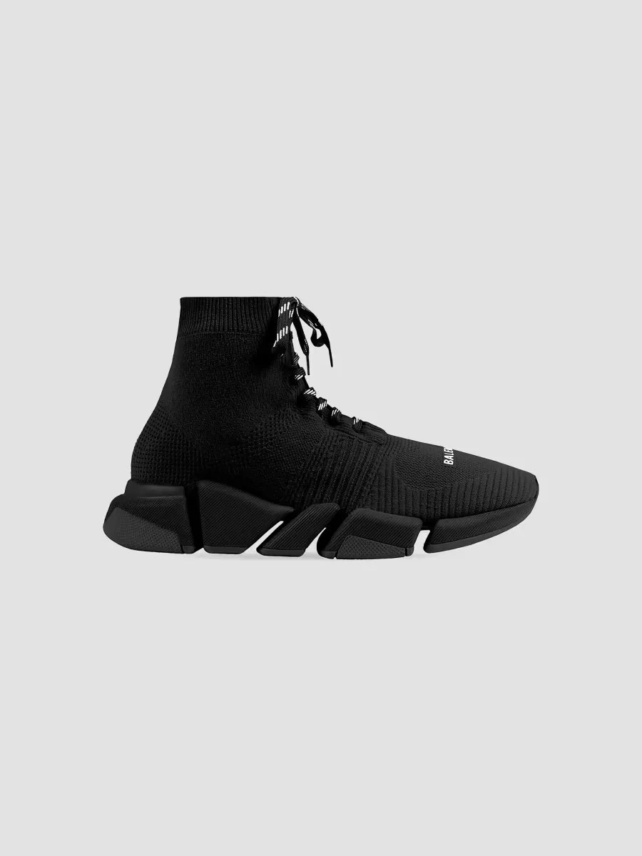 Speed 2.0 Lace-Up Recycled Knit Sneaker by Balenciaga