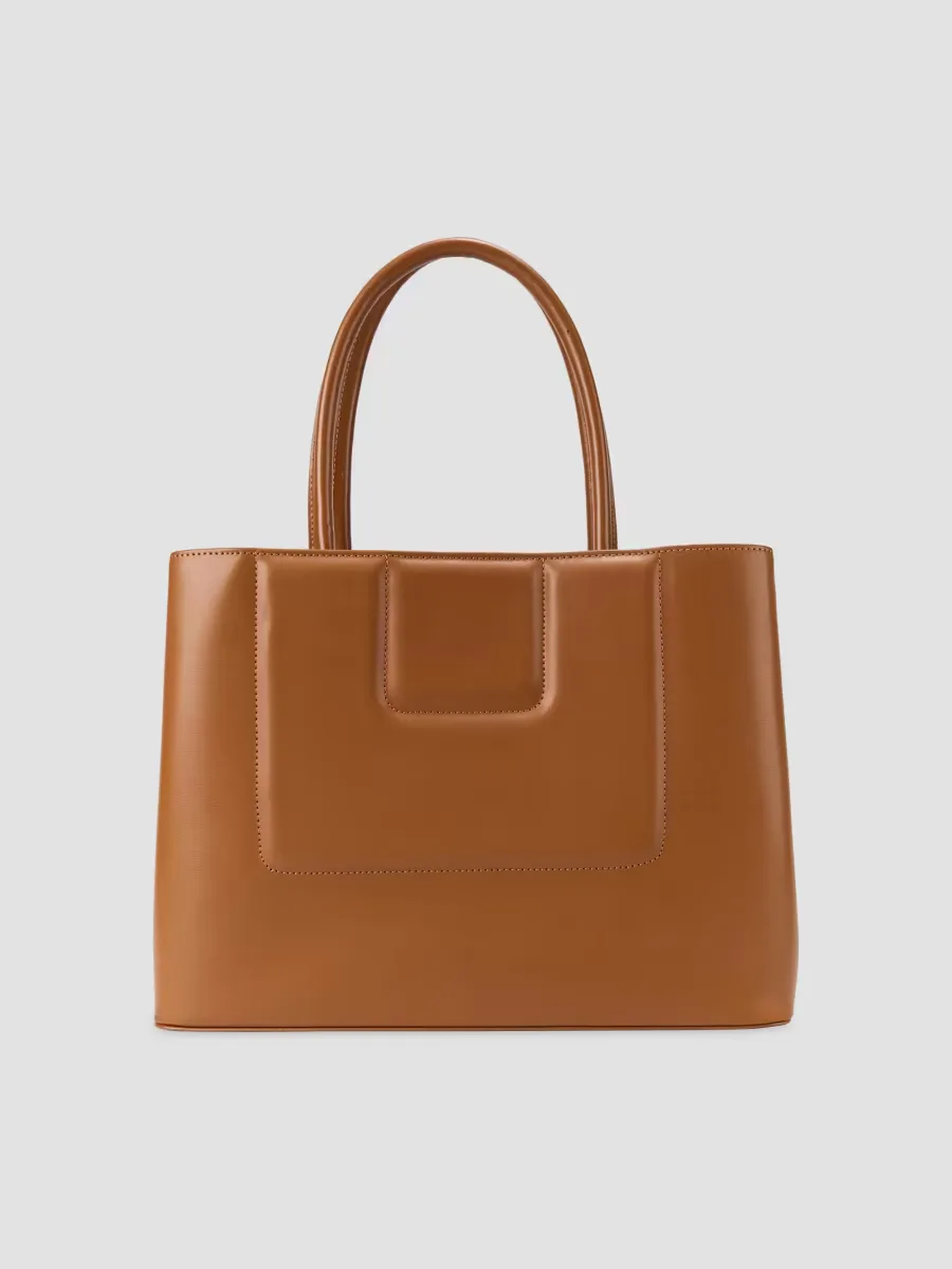 Tadao Quilted Leather Tote Bag by Destree