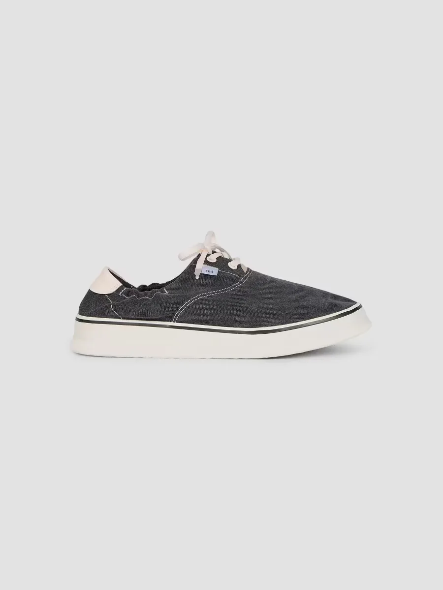 Tennis Cotton Canvas Sneakers by AMI Paris