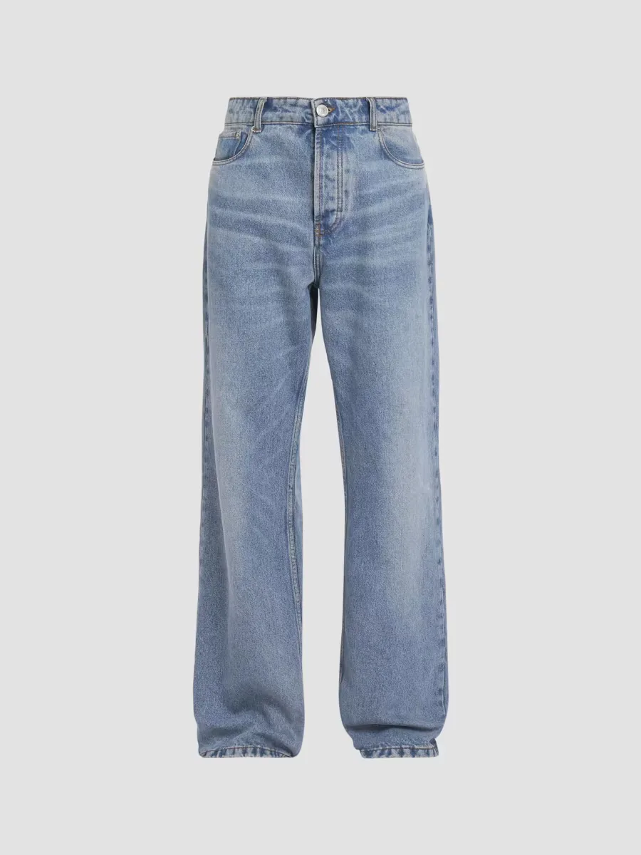 Classic Fit Straight-Leg Jeans by AMI Paris