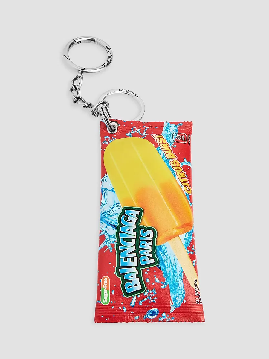 Keychain-Charm Snack Pouch by Balenciaga