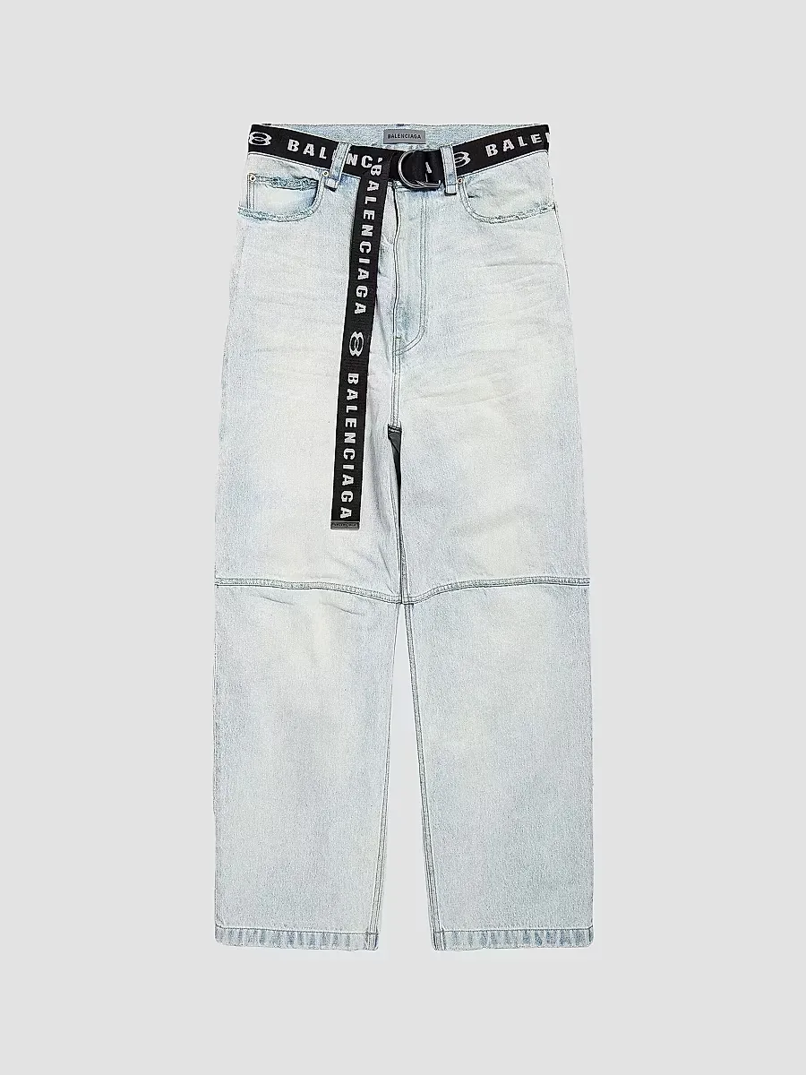 Belted Jeans by Balenciaga