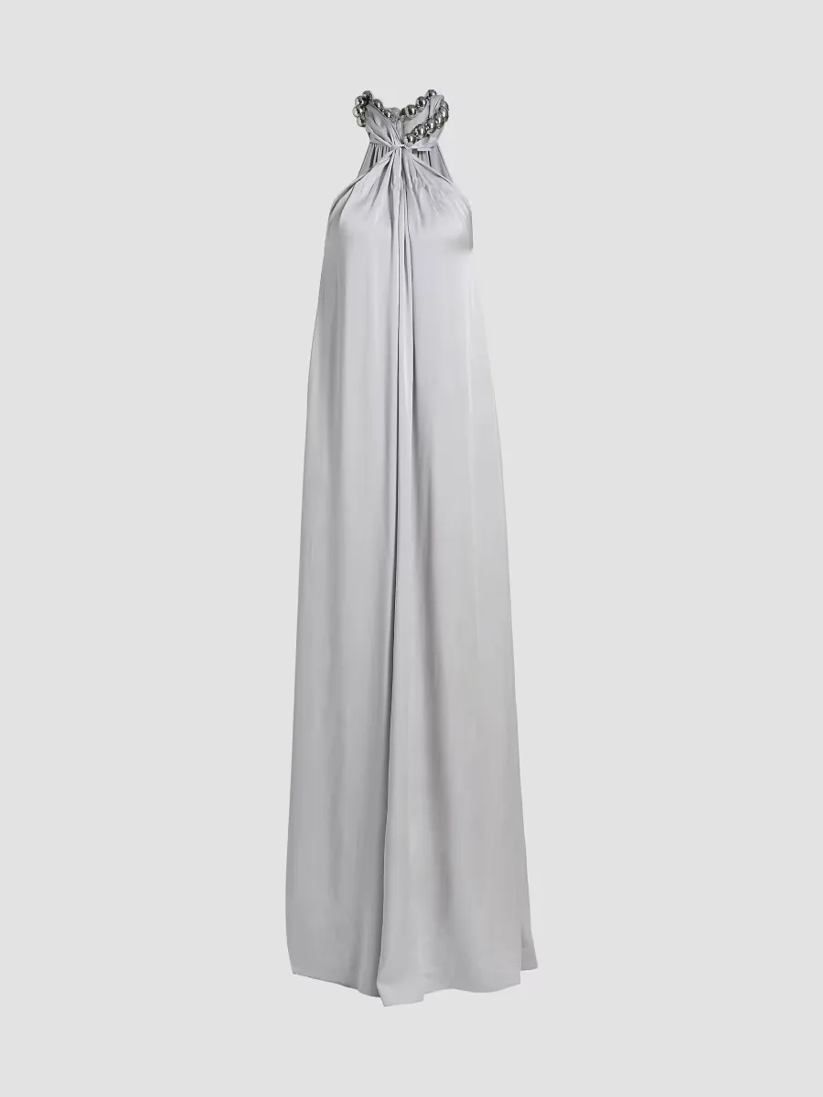 Sphere Embellished Halter Gown by Stella McCartney