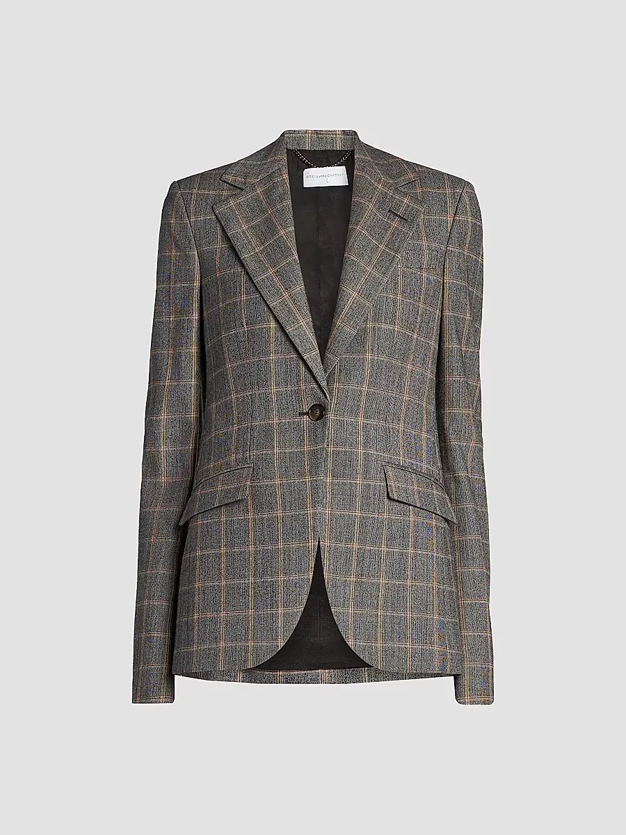 Slim Checked Blazer