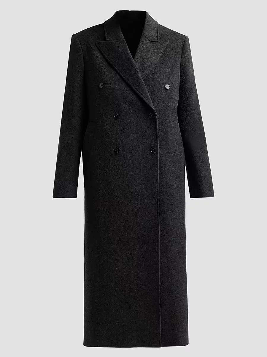 Rosco Wool Double-Breasted Coat by Loulou de Saison