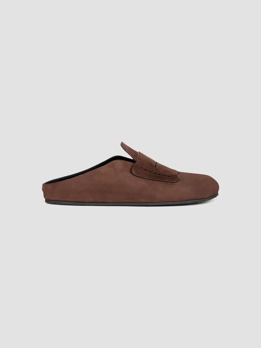 The Mocassin Suede Mules by JACQUEMUS