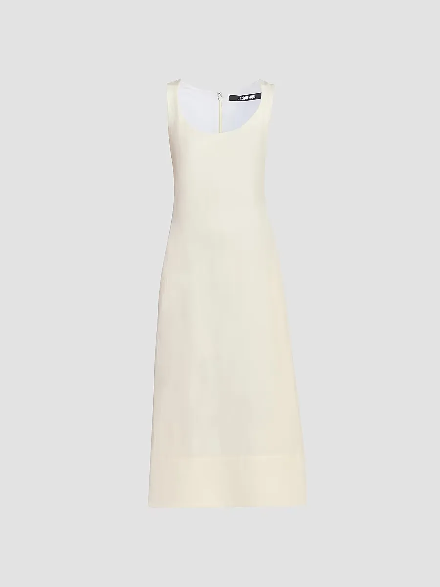 La Tablier Linen-Blend Midi-Dress by JACQUEMUS