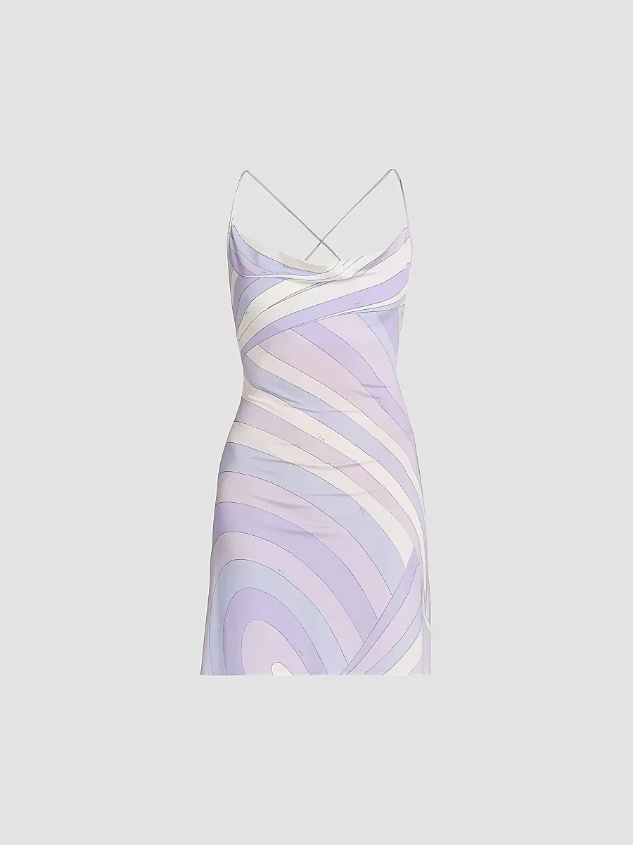 Passepartout Jersey Satin Minidress by Pucci